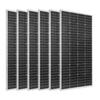 Kit d'alimentation solaire complet 1200W 24V, 6 Panneaux Solaires Monocristallins 200W + Batterie LiFePO 25.6V 300Ah + Onduleur Hybride 24V 3600W, Haute Puissance