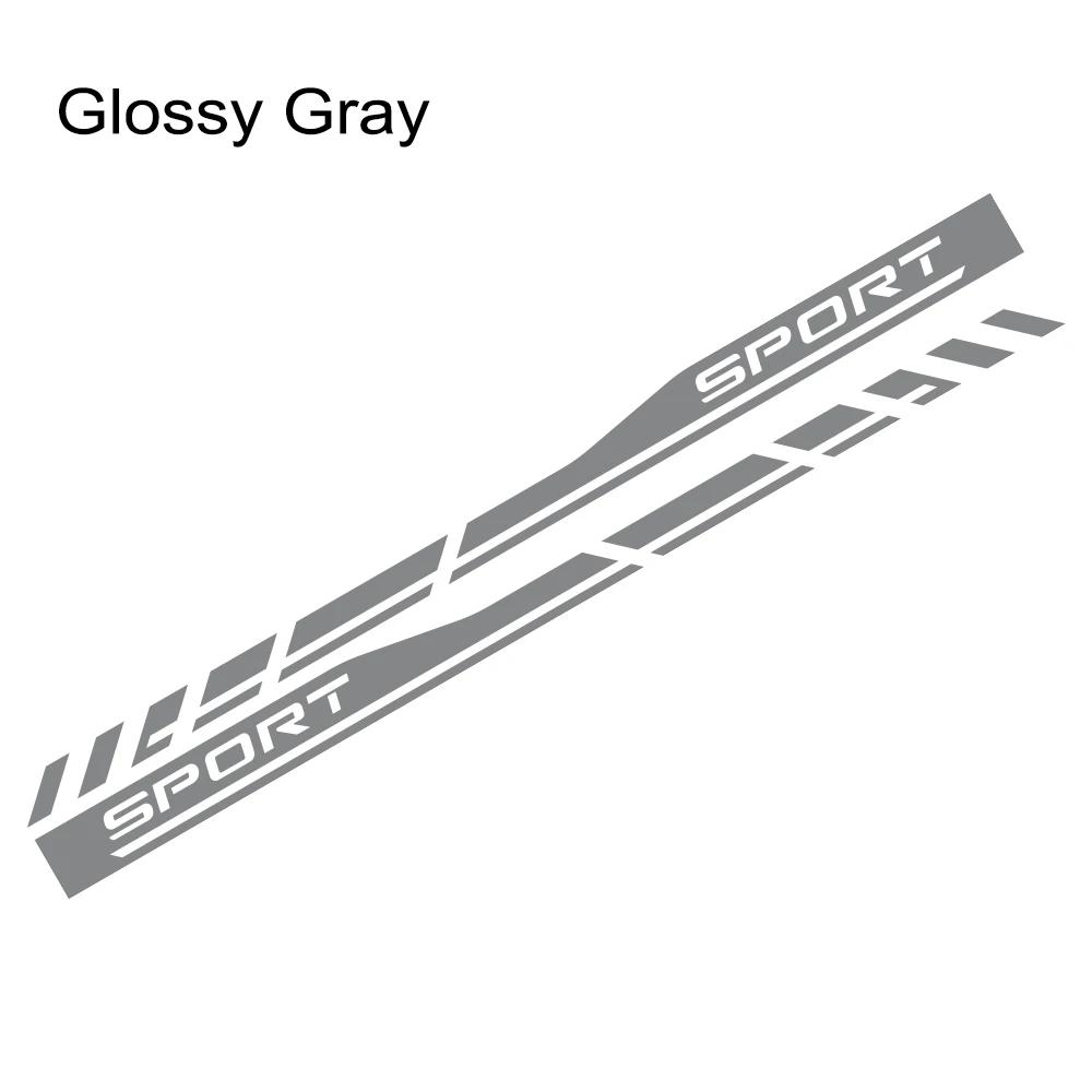 2PCS Car Door Side Skirts Stickers Sport Car Vinyl Decals Self-adhesive Car Body Decoration Sticker Accessories For Toyota RAV4