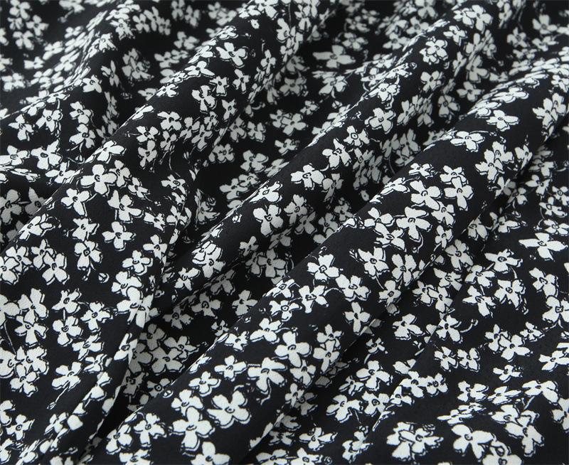 Versatile Floral Print Midi Dress - Fashionable Temperament Style