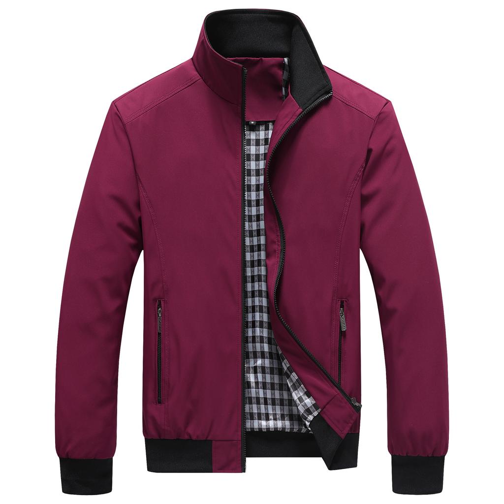 Men Spring Autumn Plus Size Jacket Casual Sport Windbreaker