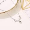 Antler Shaped Projection 100 Languages  Necklace Fashion Christmas Gifts