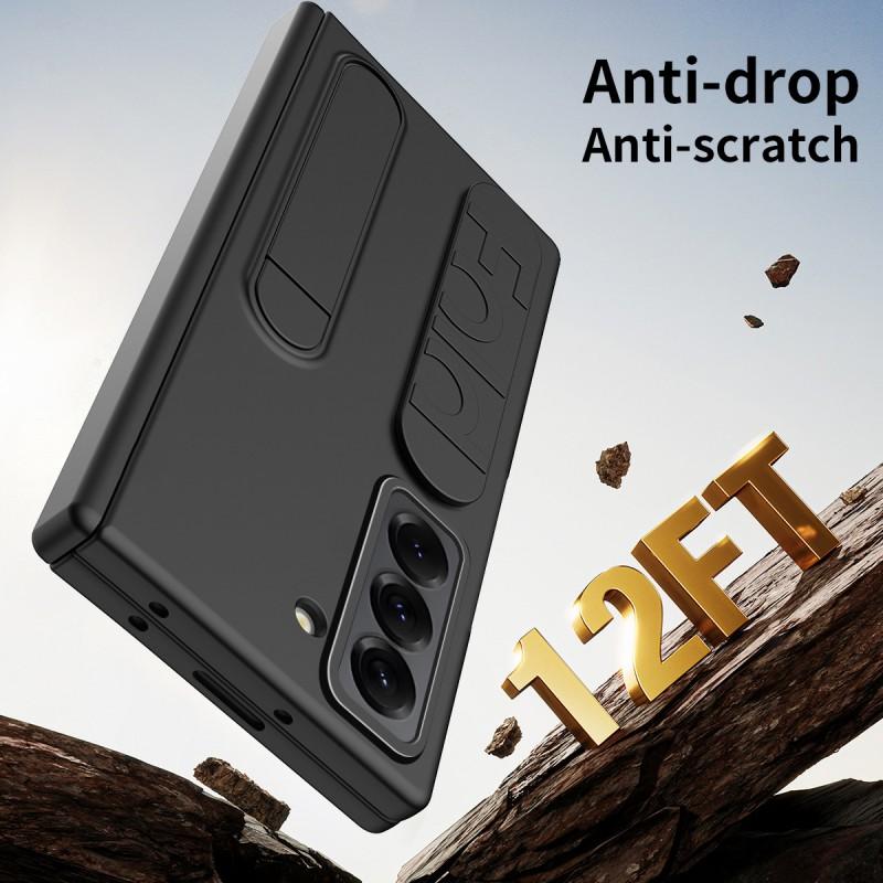 Slim Foldable Phone Case Galaxy Z Fold6 SE W25 With Wrist Strap Stand Full Coverage Shockproof PC Shell
