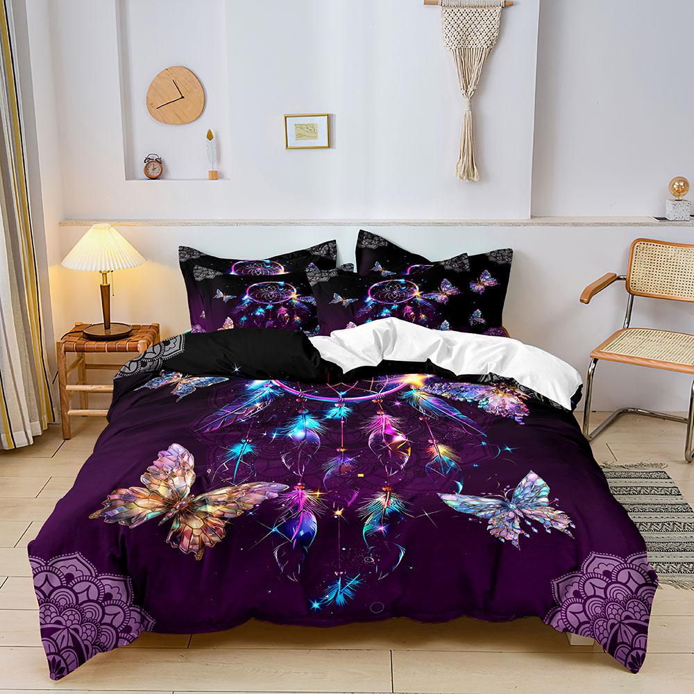 Kit 3D Digital Printing Three-Piece Set, Quilt Cover, Bed Sheet, Pillowcase
