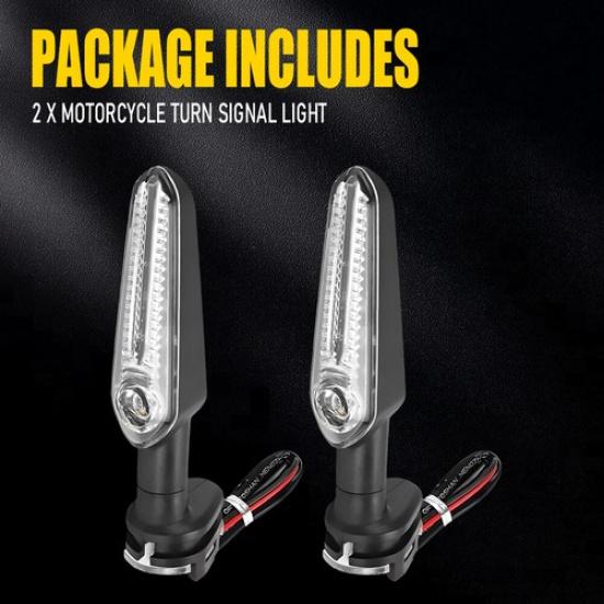 2x Turn Signal Light Indicator Lamp For Yamaha FZS FZ-25 MT-07 XSR 700 YZF R15 A
