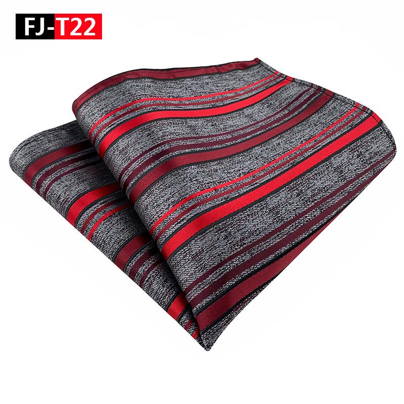 Herren Gestreiftes Polyester Seide Business Einstecktuch