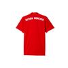adidas Bayern Home Badge Logo Print Loose Polo Shirt Short Sleeve Soccer Jersey Men Tops Red AI0049