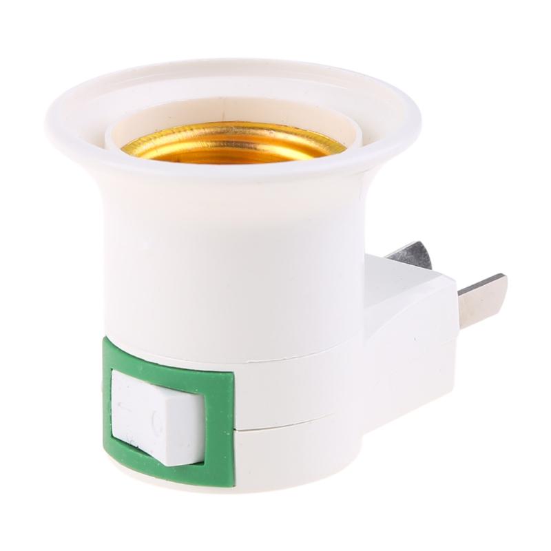 

1X E27 патрон для лампы накаливания в держатель вилки США адаптер конвертер ВКЛ/ВЫКЛ для лампы накаливания