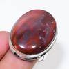 Natürlicher Lake Superior Achat 925 Sterling Silber Schmuck Ringgröße 8 AR-18664