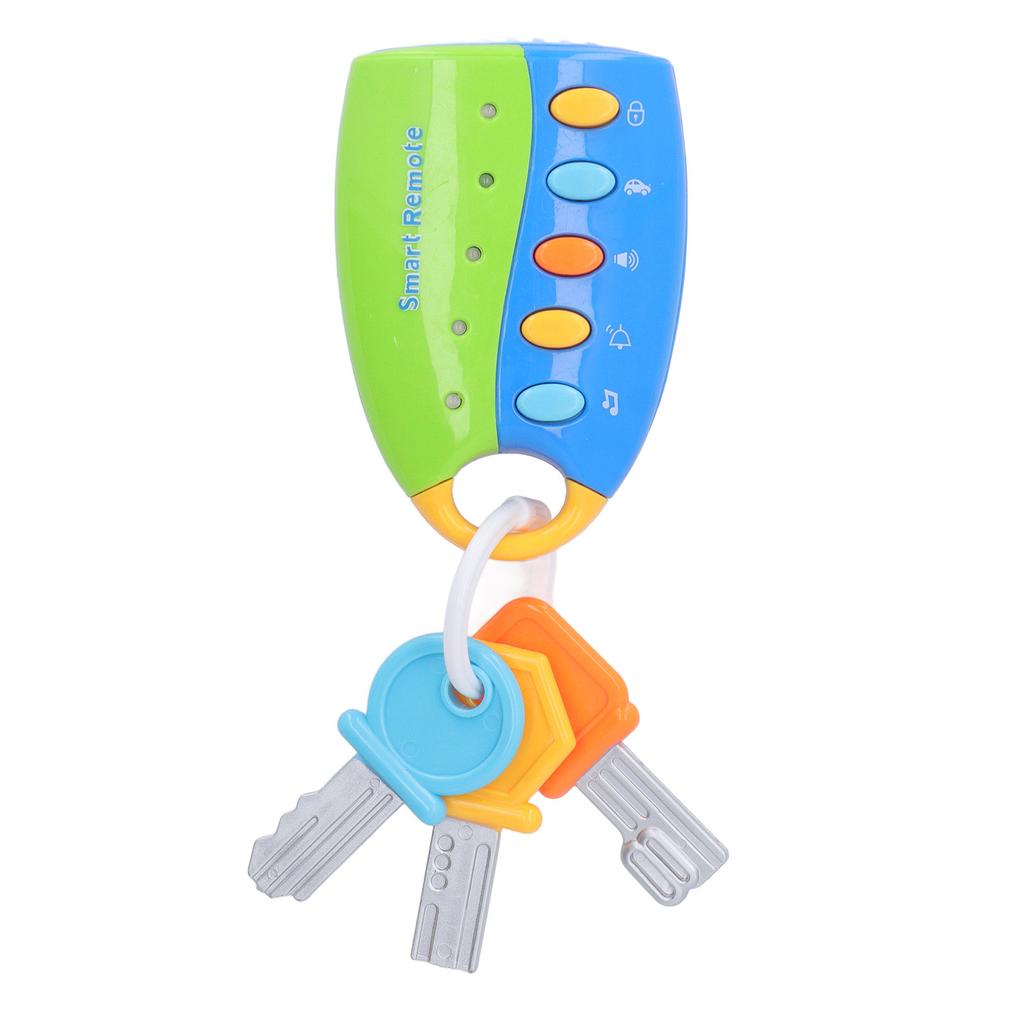 Remote Key Toy Simulation Educational Multifunctional Baby Car Key Toy with Music Light for Toddler
