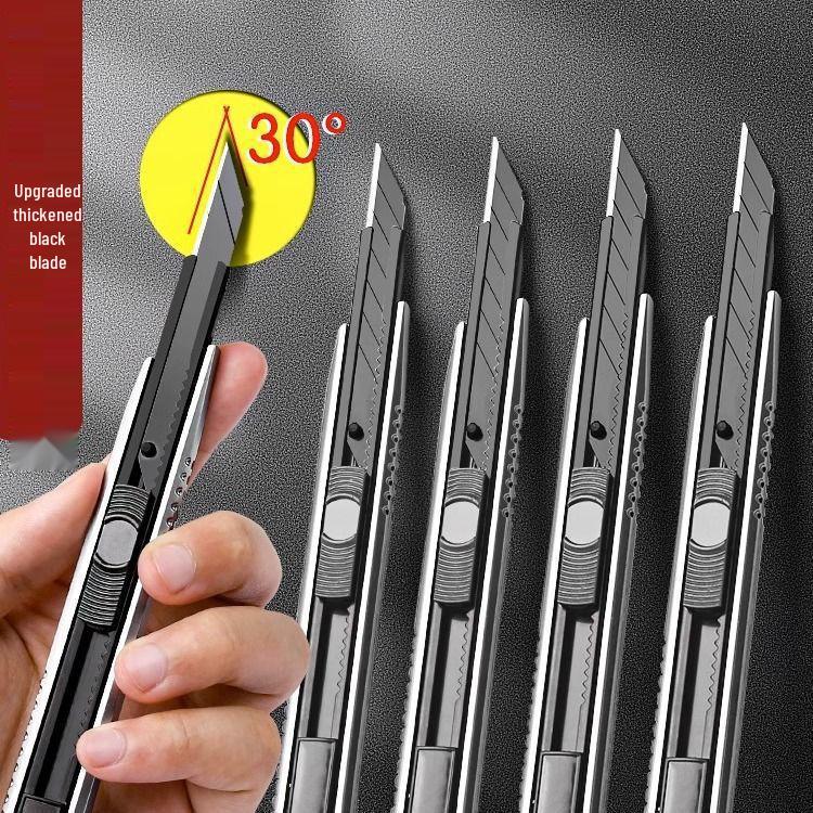 

Студенческий канцелярский нож: 30° Маленькое лезвие, Титановый сплав, Углеродистая сталь, Мини-резак для бумаги для обоев