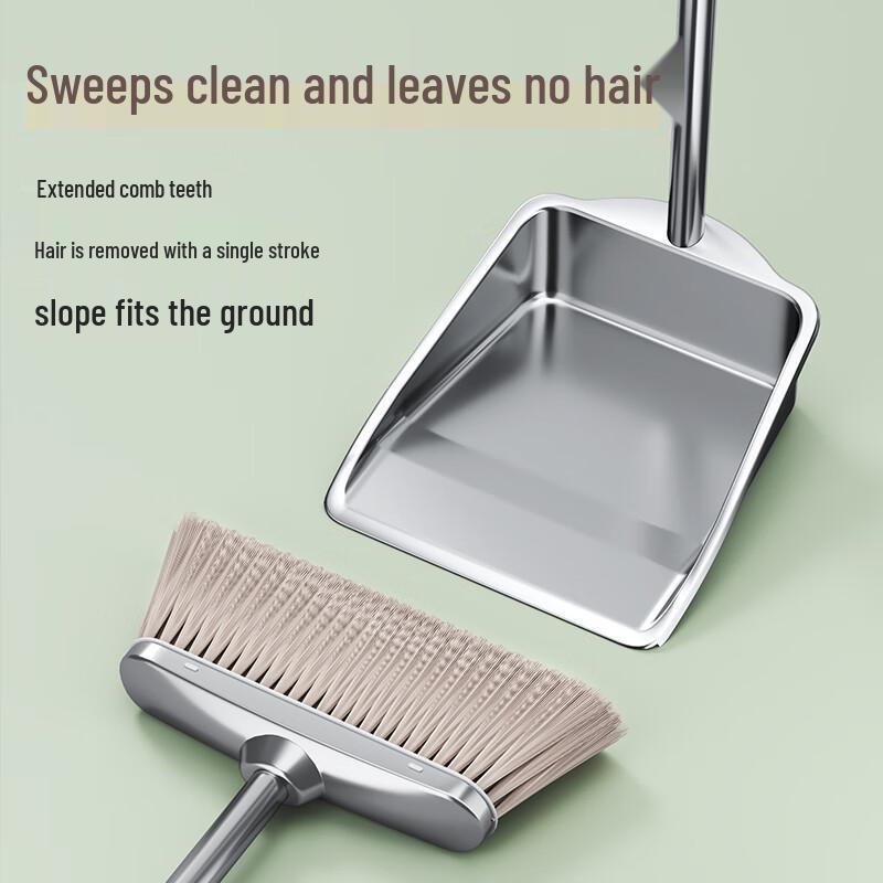 Household Broom & Dustpan Set