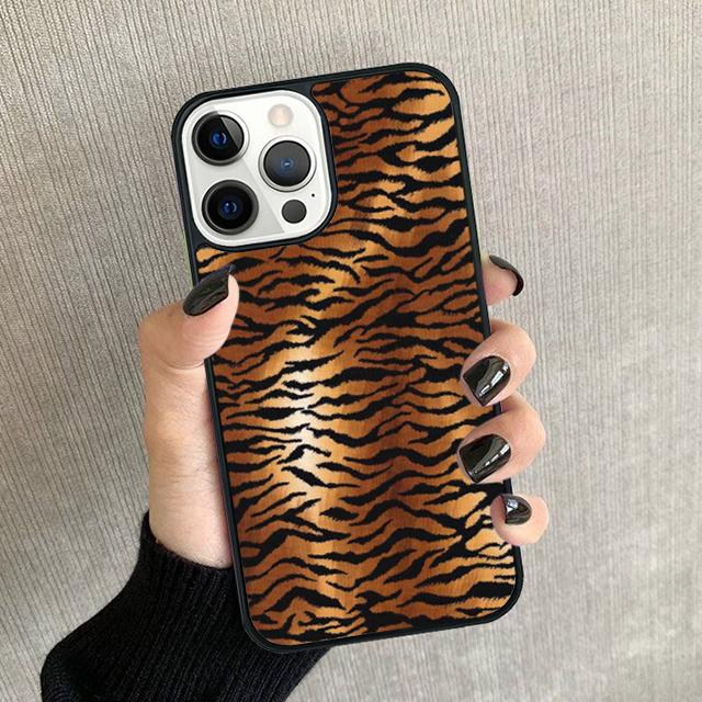 Tiger leopard print panther Phone Case For iPhone 17 Air 16 15 14 plus 12 13 Pro max Soft Bumper Shell Cover coque