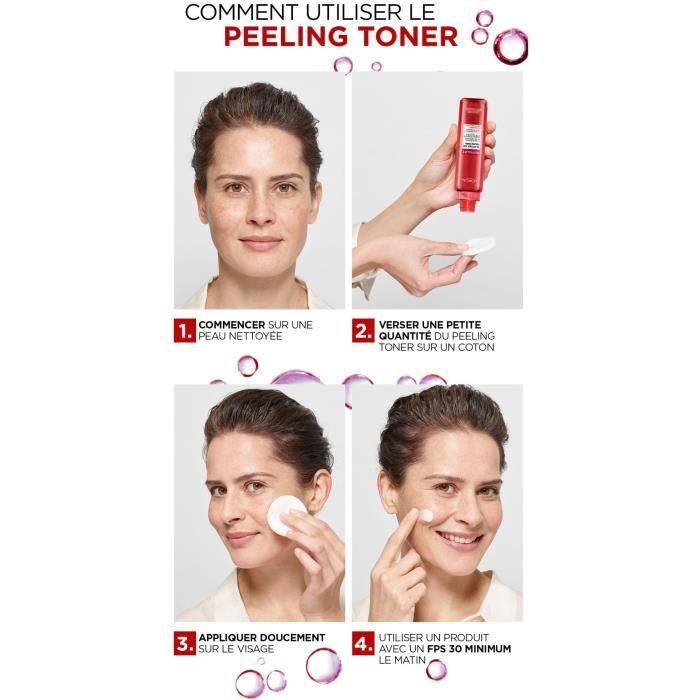 Lotion exfoliante L'OREAL PARIS Revitalift effet Peeling à l'Acide Glycolique 5% - 180 ml