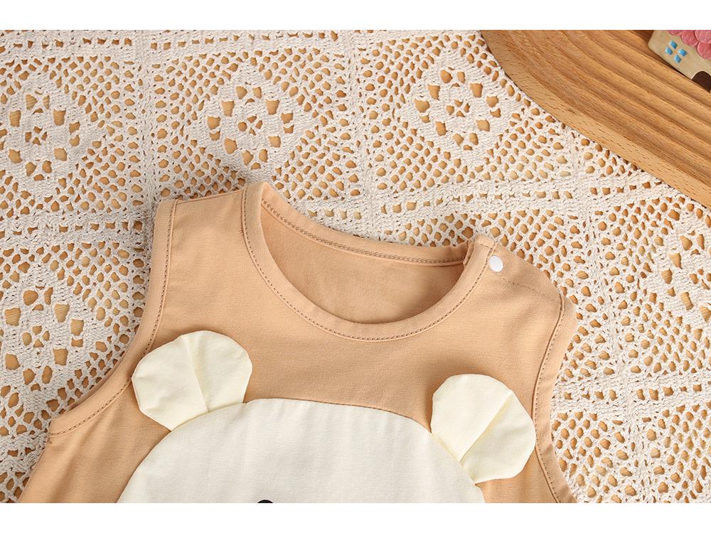 Super Cute Cartoon Newborn Summer Romper for Boys & Girls - Lightweight Wide Shoulder Onesie