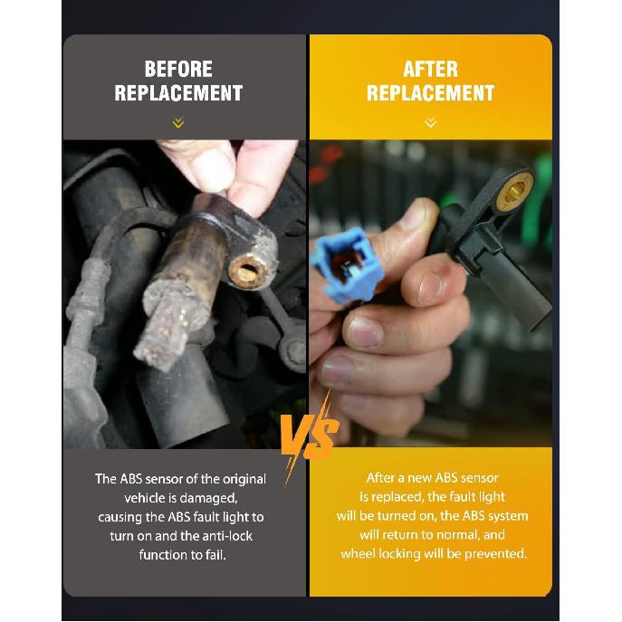 OCPTY ABS Wheel Speed Sensor Compatible for Dodge & for Chrysler Models- Challenger/Charger 2011-2014, 300 2011-2014 - Front Driver & Passenger Side,