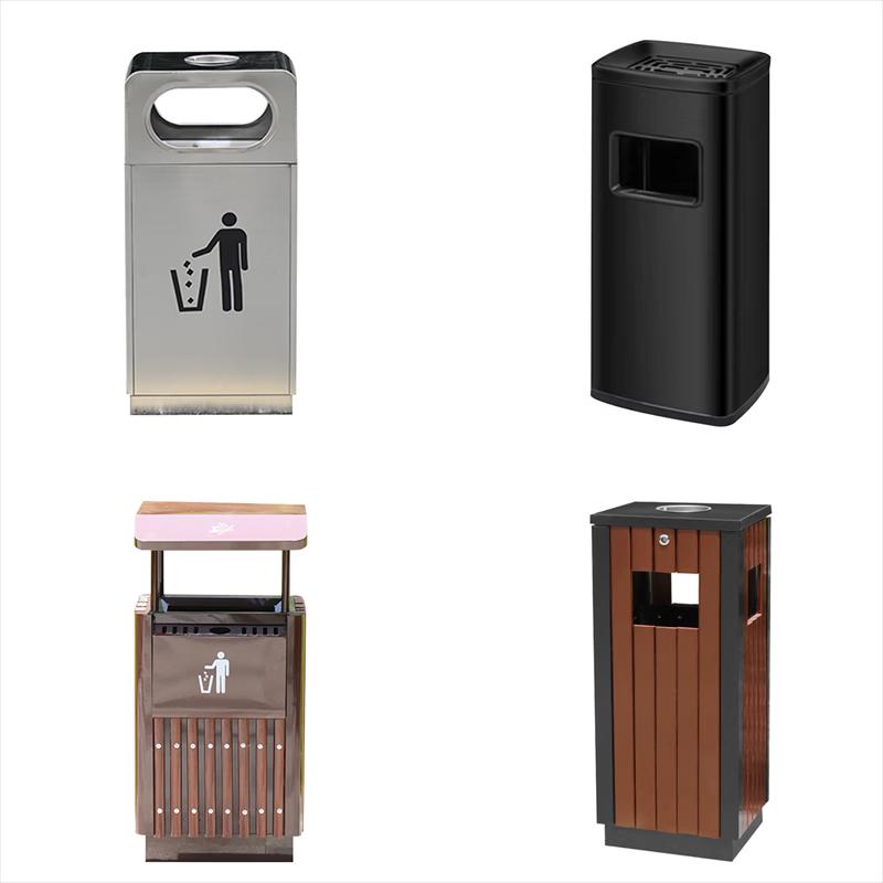 Zhi Shi Outdoor Stainless Steel Trash Can with 35L Liner