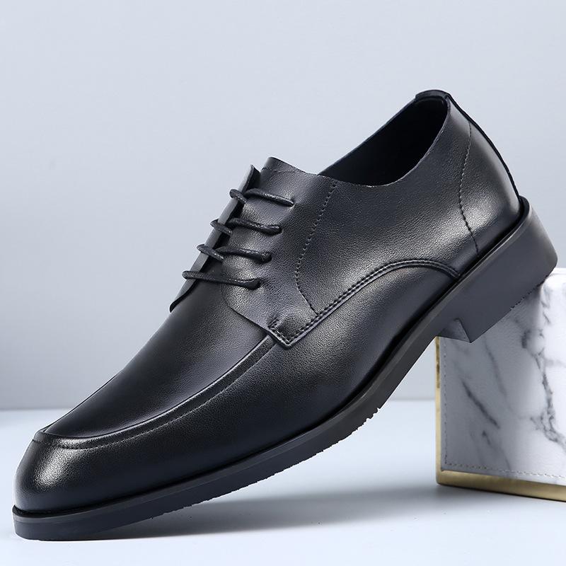 

Leather shoes men s wedding summer breathable light interview men s shoes casual business dress groom shoes 44