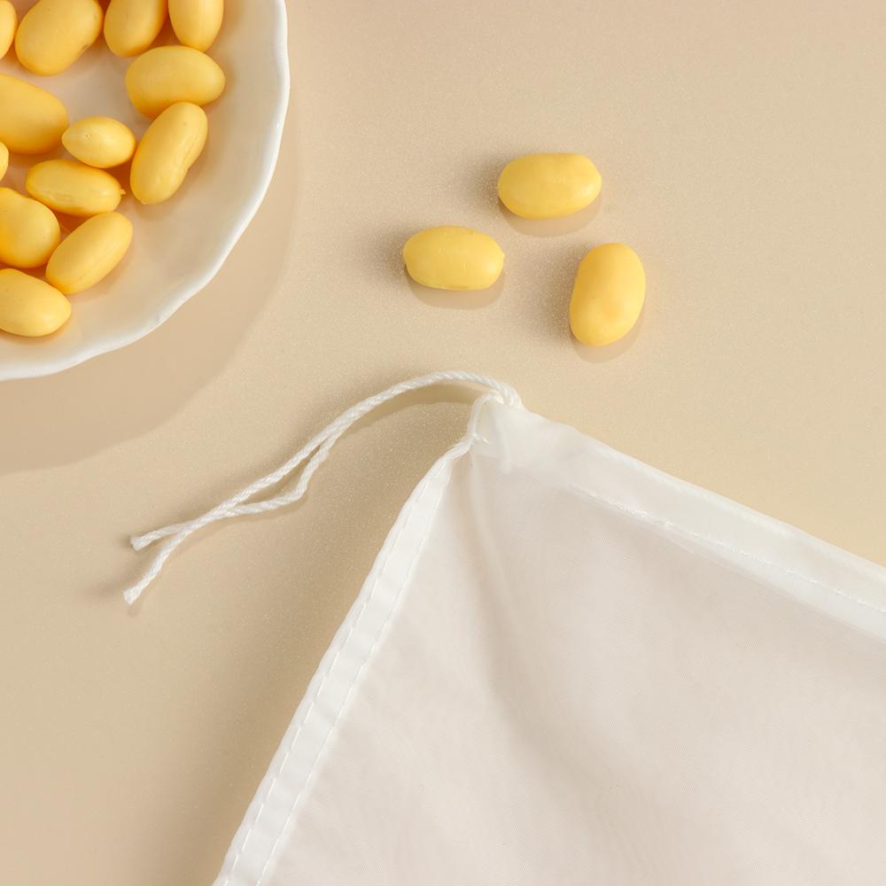 5 size Nylon Fine Mesh Nut Milk Bag Reusable Almond Milk Bag Strainer Fine Mesh Nylon Cheesecloth Cold Brew Coffee Filter