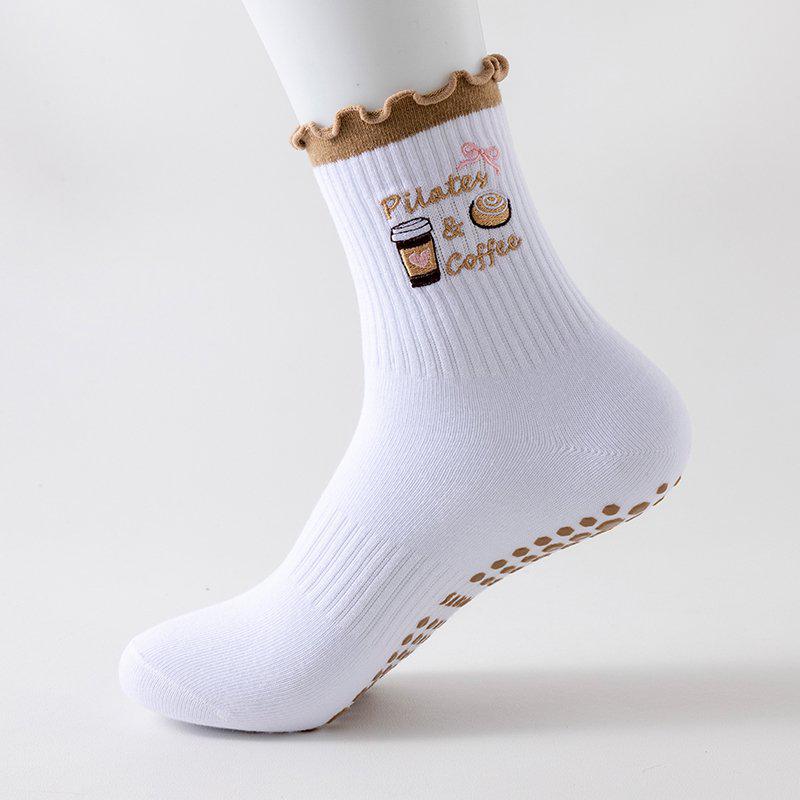 Women s Non-slip Cartoon Yoga Socks - Outdoor Sports Fitness Cotton One Size