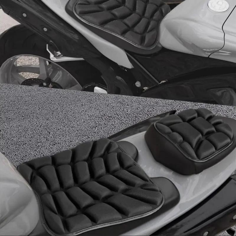Motorcycle Seat Cover Front Rear Seat Cushion Thicken Breathable Cover Shock Absorption Seat Pad Cushion for Long Ride