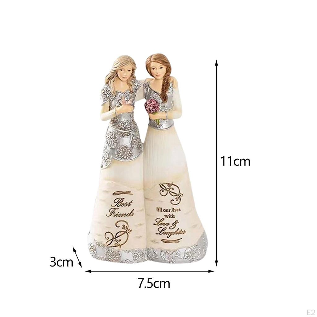 Sister Figurine Artistic Desktop Ornament for Sisterly Love Home Decor