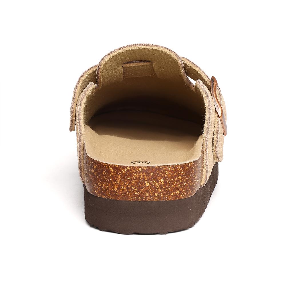 Fashion Smile New Men Clogs Slippers Men Platform Suede Clogs Slippers Outdoor Vacation Cushioned Beach Slippers Men Cork Clogs Slippers