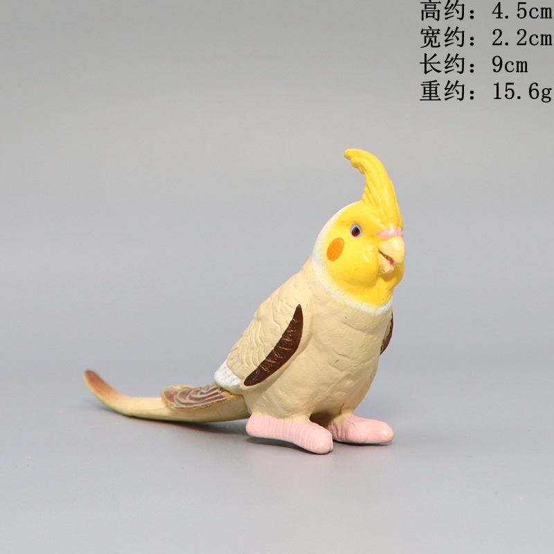Simulation Papagei Miniatur Landschaft Ornament Sittich Modell Rasen Figur Künstliche Vogel Hause Dekorative Figuren Vogel Dekor
