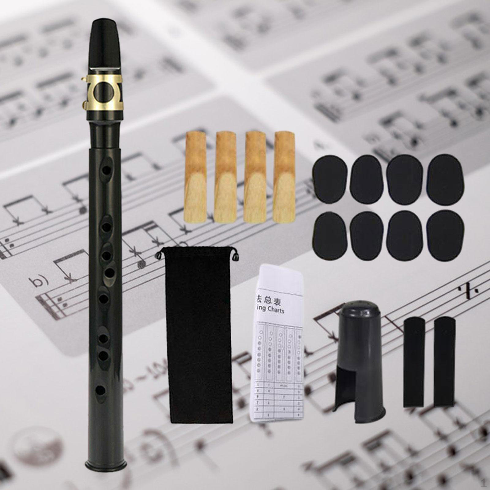 Компактный саксофон с тростями и сумкой для переноски для любителей музыки