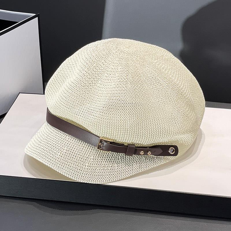 

Женская ретро-кепка газетчика в корейском стиле - Восьмиугольная, дышащая, вязаная модель для весенне-летних прогулок 2025 года M (56-58cm)