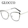 Anti Blue Light Cat Eye Myopia Glasses Women Brand Designer Prescription Computer Eyeglasses Elegant Female Pink Fashion Glasses