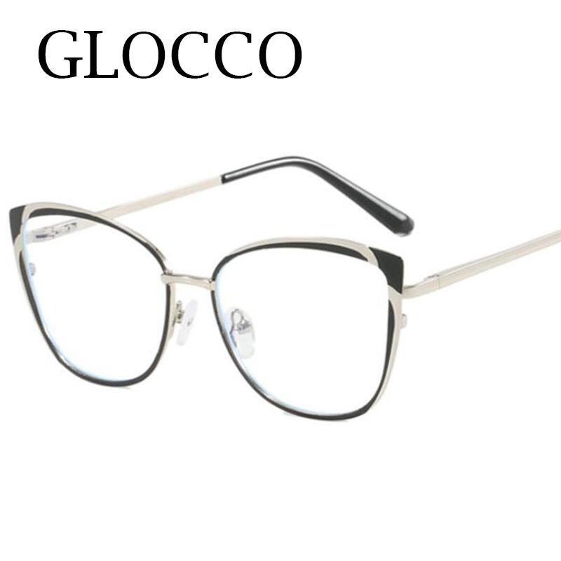 Anti Blue Light Cat Eye Myopia Glasses Women Brand Designer Prescription Computer Eyeglasses Elegant Female Pink Fashion Glasses