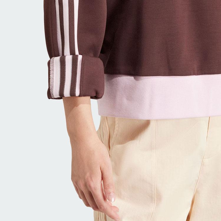 Adidas Originals Retro Graphics Sweatshirt Women Tops Gray Brown IR6098