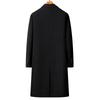 FAPAI Men's Two-in-One Sheep Wool Long Overcoat