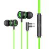 Metal Magnetic Gaming Earphones, Wired In-Ear with Type-C Angled Plug for Precise Sound Localization