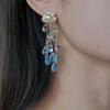 Cyan Misty Clouds Cute Characteristic Ear Clips and Studs