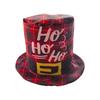 Christmas Santa Hat with Design for Holiday Party Decoration