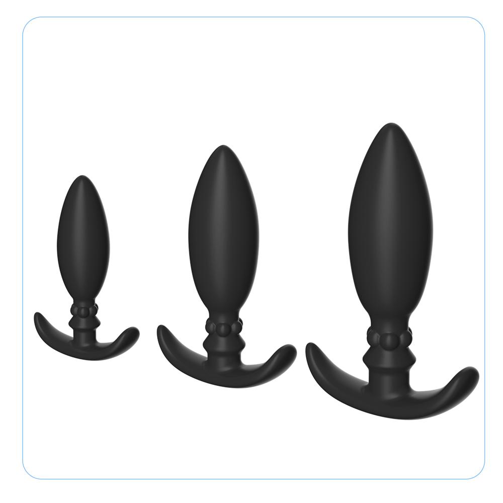 Silicone Anal Plug Metal Rolling Bead Butt Plug Anus Masturbator G-Spot Stimulation Prostate Massager Sex Toys for Men Women Gay