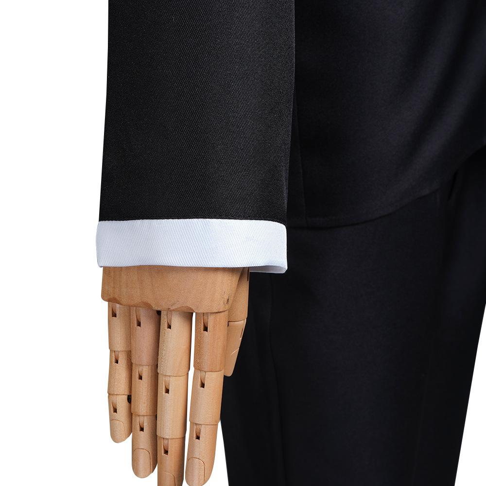 Ken Takakura Cosplay Costume Wig Anime Dandadan Okarun School Uniform Black Jacket Pants Gakuran Glasses Halloween Party Men