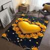Multi-Size HD Heart Mandala Art Pattern Carpet for Living Room Bedroom Sofa Home Decor Non-slip Floor Mat Large Size