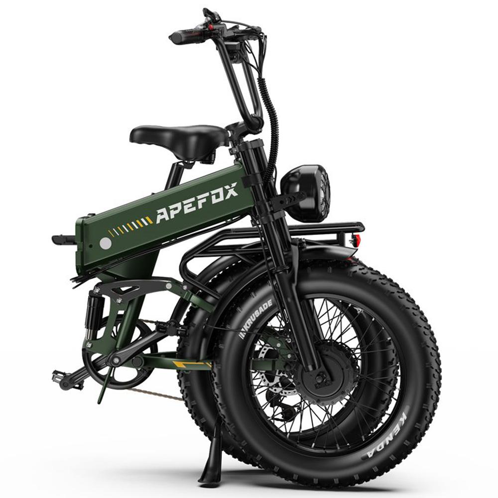 Skladací elektrický bicykel Apefox Rh20 2x 750W Motor 20"x4.0" Pneumatika 7-rýchlostný Terénny Elektrický Bicykel pre Dospelých 48V 22.5Ah Dvojité Hydraulické Kotúčové Brzdy