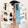 For Samsung Galaxy A56 A36 Cute Cat Flower Cartoon Phone Case For Samsung A36 A56 5G Shockproof Soft Silicone Covers Bumpers