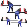 WORKPRO Quick Bar 120mm Set of Maximum Clamping 23kg Quick Release Resin Protective Strong DIY Tools F-Clamps, Clamps, & 150mm, 4, Force Approx. &