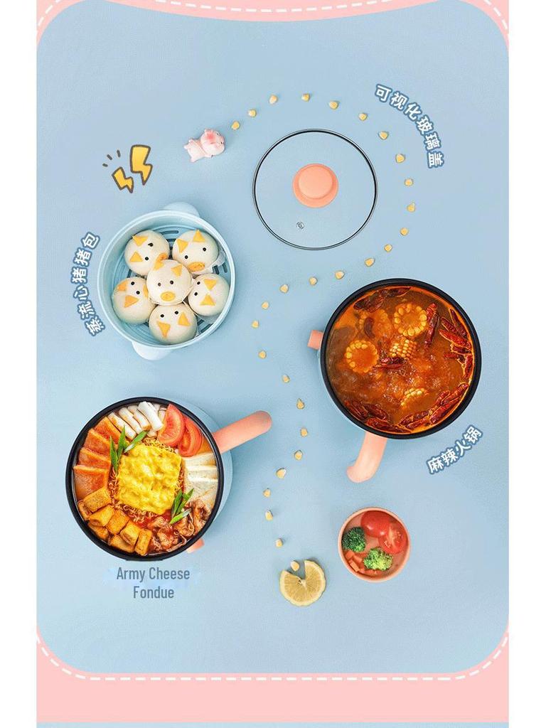 Multifunktionaler Elektroherd: Dämpfen, Kochen und Braten – Perfekt für Wohnheime und kleine Haushalte