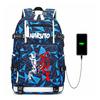 Naruto Anime Backpack Uchiha Itachi Naruto Kakashi Double Shoulder Bag School Travel Daypack for Men Women