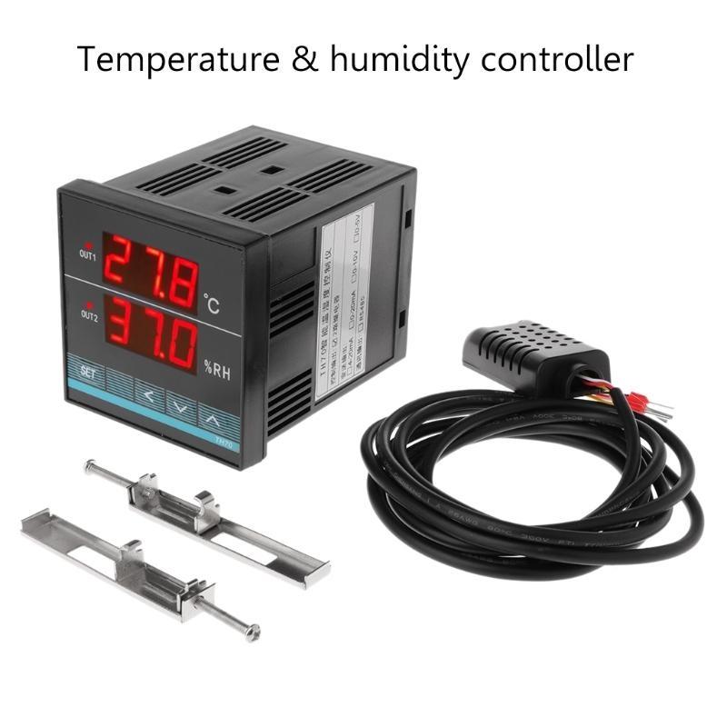 24TE ThermostatTemperature Humidity Control Heating Cooling Incubator Controller Tool