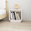 Tables de chevet - Maison Exclusive - Blanc - Bois de pin massif - 40x30x40 cm