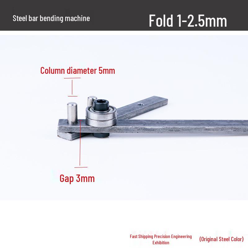 Rebar and Metal Strip Bending Tool - Manual Bender for Iron, Copper, Aluminum, and Steel.