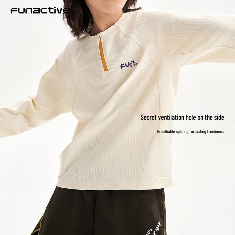 FUN ACTIVE Kids' Long Sleeve Breathable Quick-Dry Sports T-Shirt