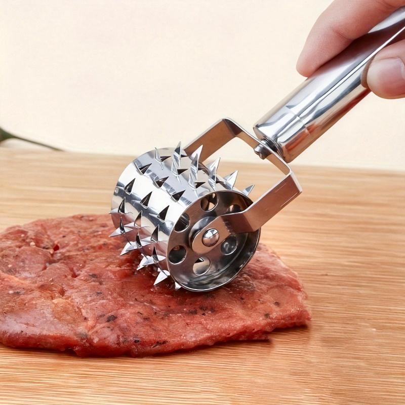Stainless Steel Meat Tenderizer Multi-Function Mallet with Bone Crusher and Tenderizing Tool