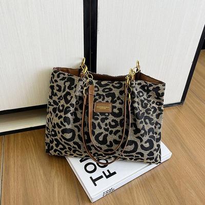 Bolsa de Ombro Casual de Grande Capacidade - Bolsa Tote Tendência Versátil Outono/Inverno